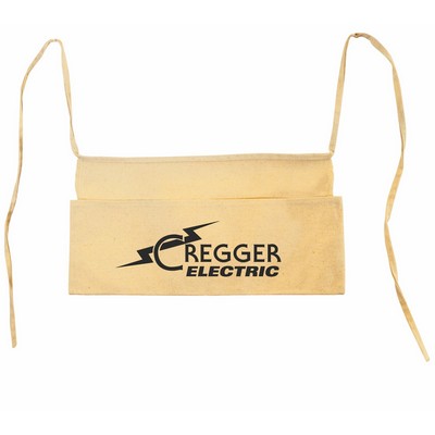 Natural Cotton Canvas Contractor Waist Apron w/Pockets
